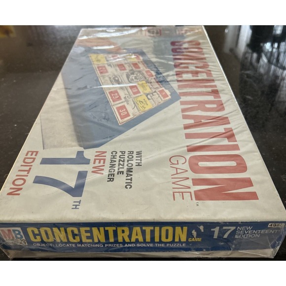 CONCENTRATION Board Game 17th Edition Vintage 1972 Milton Bradley 4950 RoloMatic - Picture 3 of 8